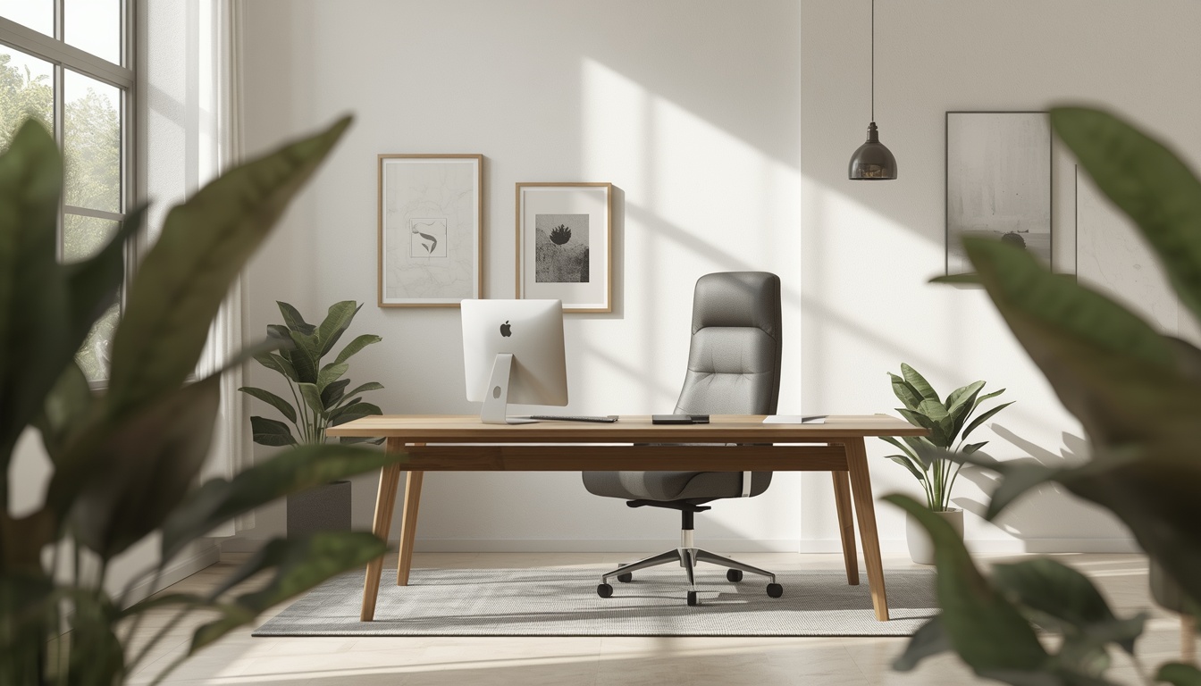 Rinsingfiltering calm modern workspace for focused digital work